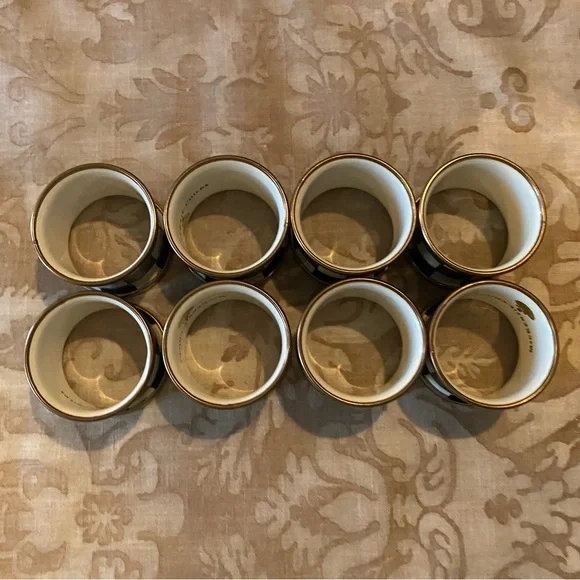 MacKenzie-Childs Courtly Check Napkin Rings - Picture 2 of 4